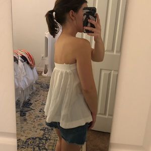 Urban Outfitters strapless white top